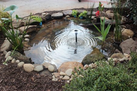 custom built in garden pond